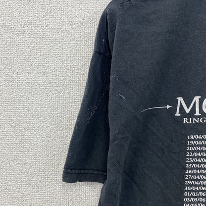 00s～　Morrissey　モリッシー　半袖プリントTシャツ　バンドT　ツアーT　黒　ブラック　Lサイズ