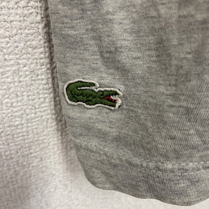LACOSTE　ラコステ　半袖プリントTシャツ　浮世絵　灰色　グレー　6サイズ
