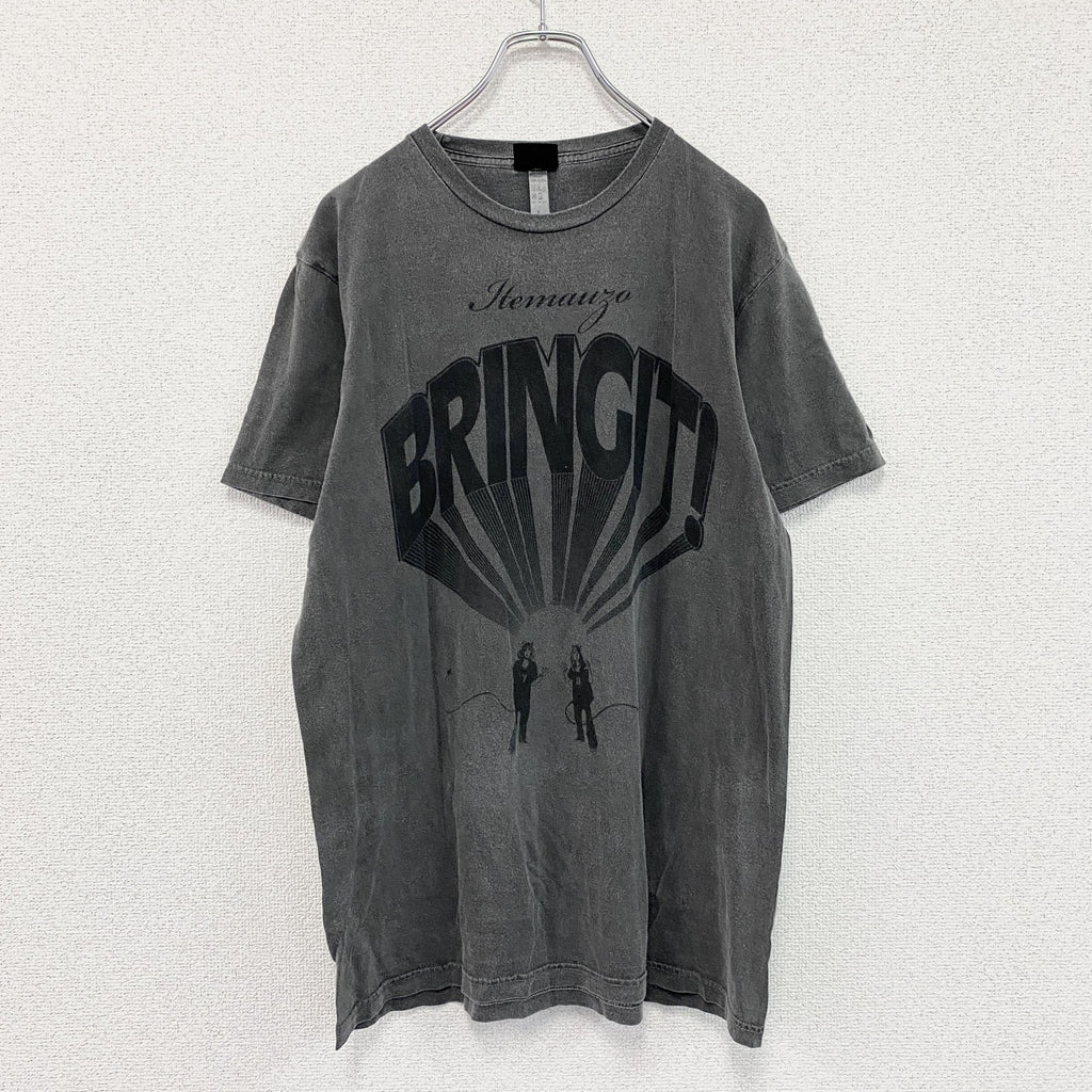 00s　PUFFY　パフィー　Bring it!　半袖プリントシンガーTシャツ　ライブT　ヴィンテージ　黒　ブラック　Lサイズ