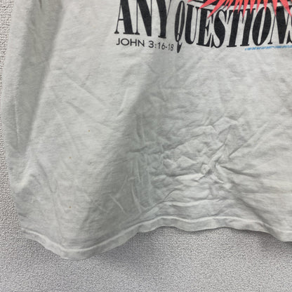 90s　半袖プリントTシャツ　BRAIN　脳　シングルステッチ　ヴィンテージ　白　ホワイト