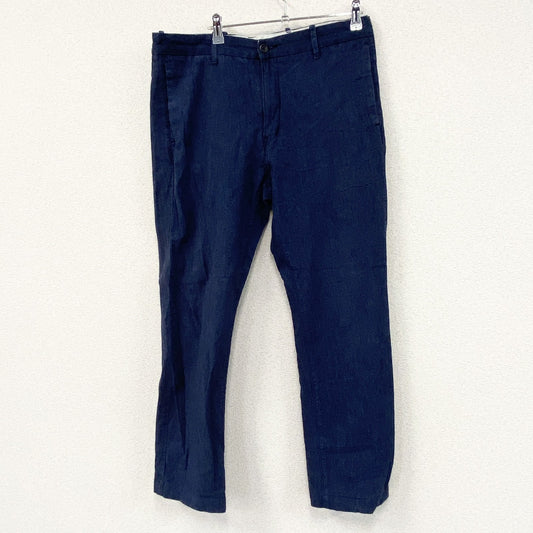 Levi’s　リーバイス　リネンパンツ　ジップフライ　青　ブルー　W34サイズ