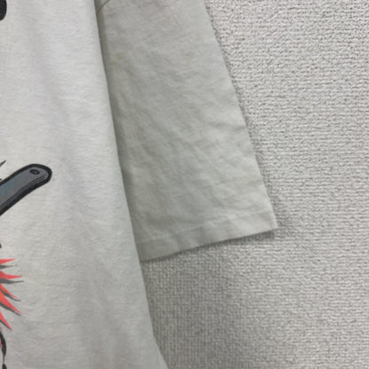 90s　半袖プリントTシャツ　BRAIN　脳　シングルステッチ　ヴィンテージ　白　ホワイト