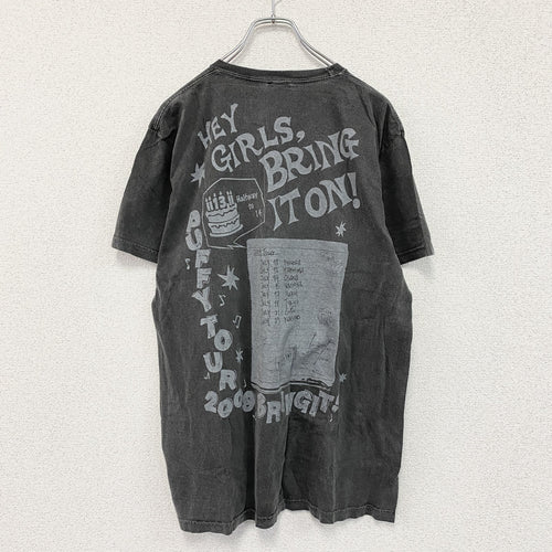00s　PUFFY　パフィー　Bring it!　半袖プリントシンガーTシャツ　ライブT　ヴィンテージ　黒　ブラック　Lサイズ