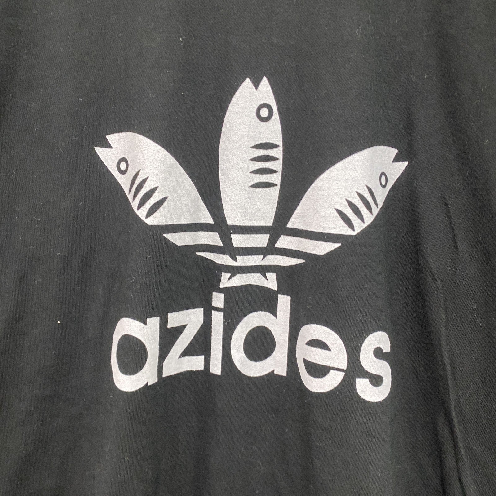 Daluc Standard　ダルクスタンダード　azides　アジデス　半袖プリントTシャツ　パロディT　黒　ブラック　Lサイズ　