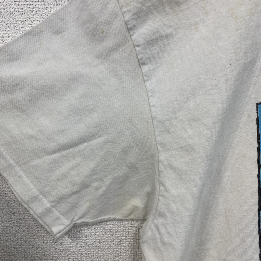 90s　半袖プリントTシャツ　BRAIN　脳　シングルステッチ　ヴィンテージ　白　ホワイト