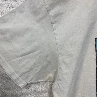 90s　半袖プリントTシャツ　BRAIN　脳　シングルステッチ　ヴィンテージ　白　ホワイト