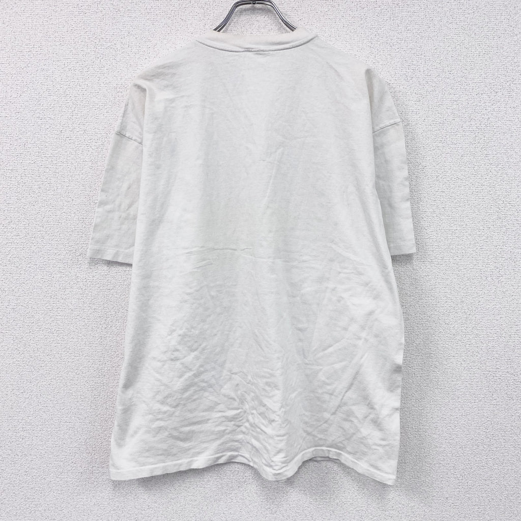 90s　半袖プリントTシャツ　BRAIN　脳　シングルステッチ　ヴィンテージ　白　ホワイト