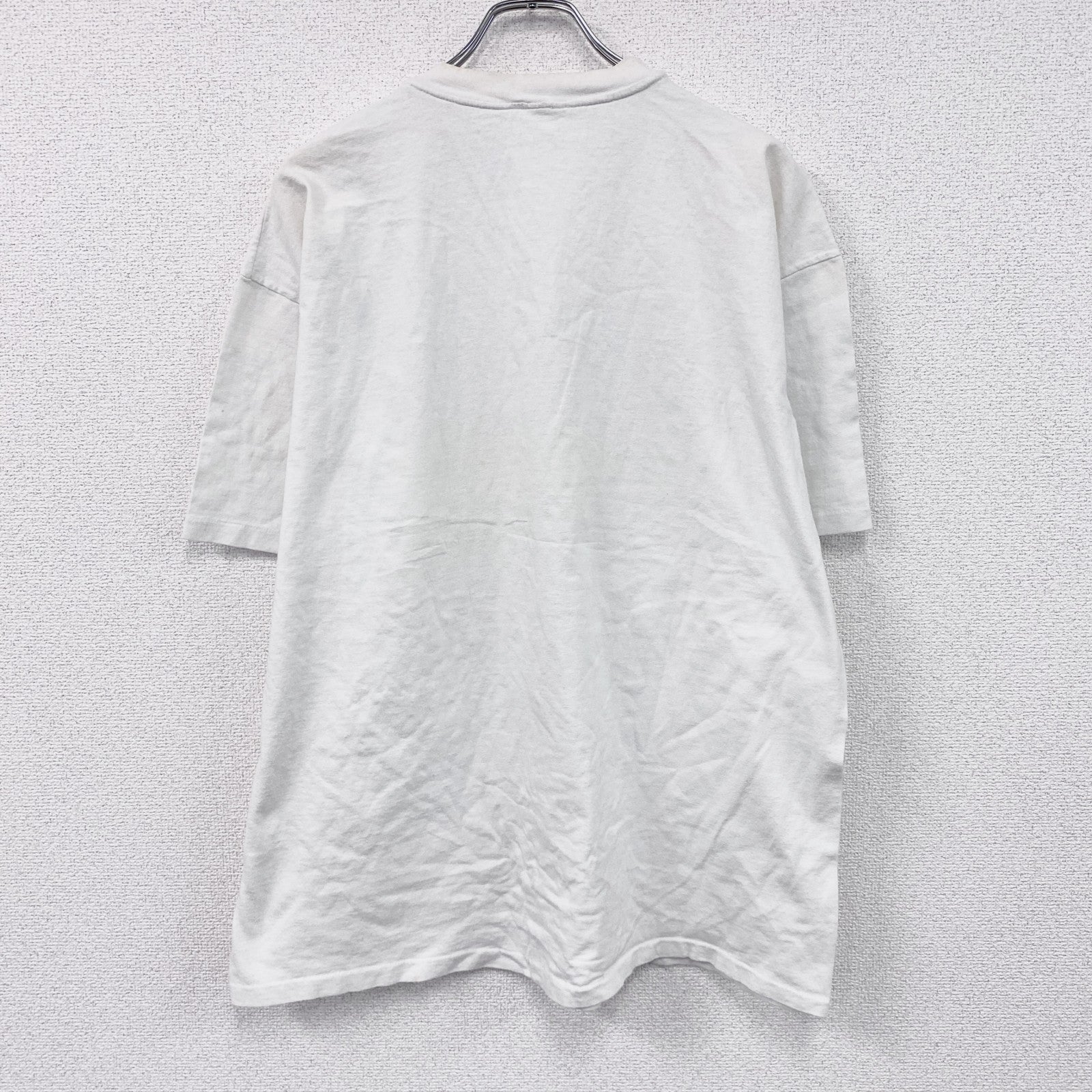 90s　半袖プリントTシャツ　BRAIN　脳　シングルステッチ　ヴィンテージ　白　ホワイト