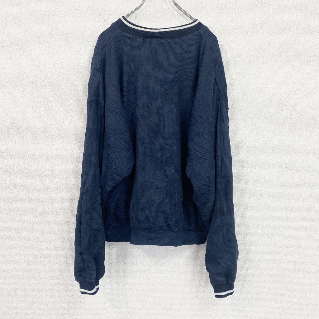 90s　Reebok　リーボック　ナイロンプルオーバー　ヴィンテージ　紺　ネイビー　Mサイズ