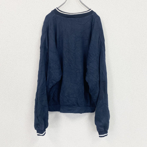 90s　Reebok　リーボック　ナイロンプルオーバー　ヴィンテージ　紺　ネイビー　Mサイズ