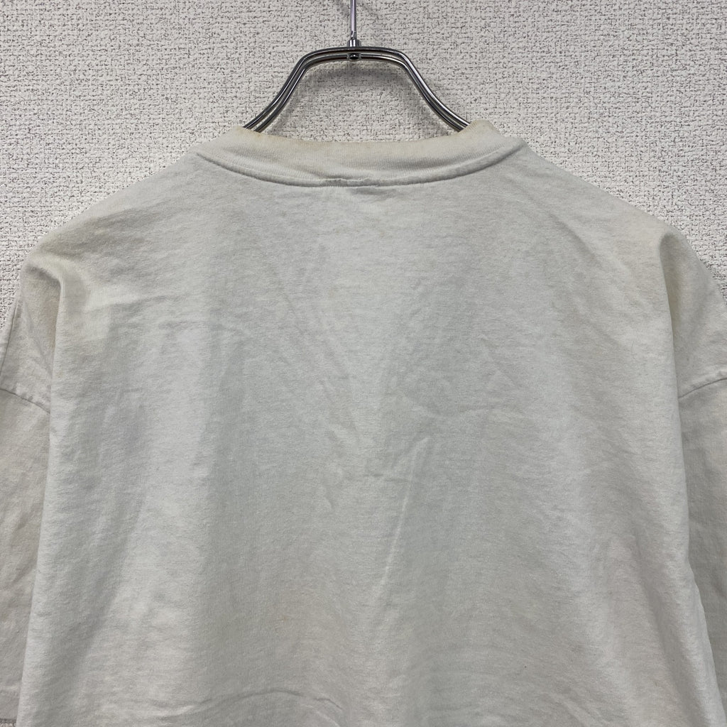90s　半袖プリントTシャツ　BRAIN　脳　シングルステッチ　ヴィンテージ　白　ホワイト