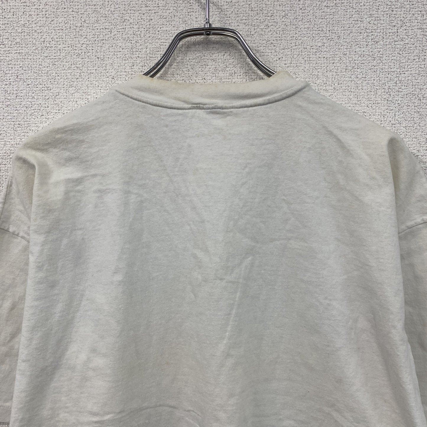 90s　半袖プリントTシャツ　BRAIN　脳　シングルステッチ　ヴィンテージ　白　ホワイト