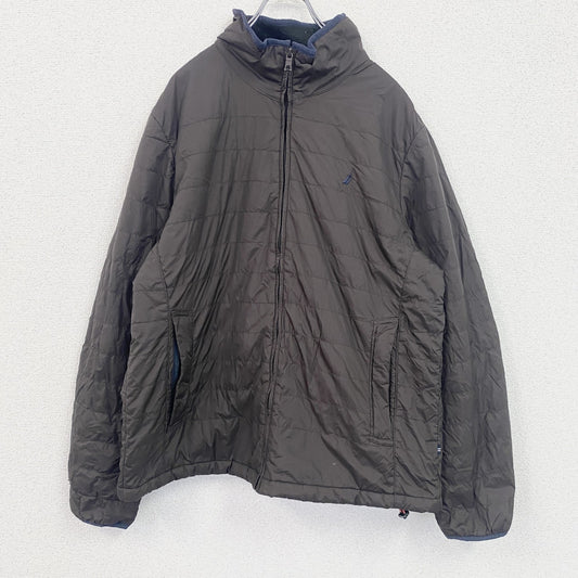NAUTICA　ノーティカ　フルジップ中綿ジャケット　ブルゾン　茶色　ブラウン　Lサイズ