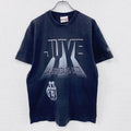 90s　Basic　Juventus　ユヴェントス　半袖Tシャツ　サッカー　シングルステッチ　黒　ブラック　Lサイズ
