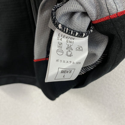 00s　NIKE　ナイキ　DRI-FIT　フルジップベスト　スウッシュ　ヴィンテージ　黒　ブラック　Lサイズ