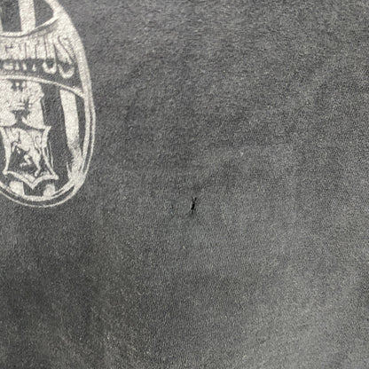 90s　Basic　Juventus　ユヴェントス　半袖Tシャツ　サッカー　シングルステッチ　黒　ブラック　Lサイズ