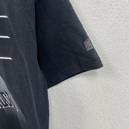 90s　Basic　Juventus　ユヴェントス　半袖Tシャツ　サッカー　シングルステッチ　黒　ブラック　Lサイズ