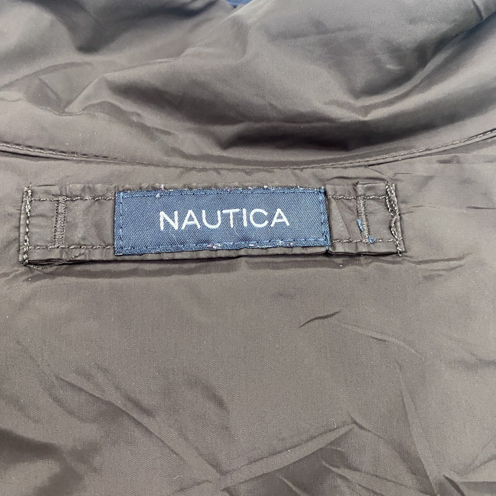 NAUTICA　ノーティカ　フルジップ中綿ジャケット　ブルゾン　茶色　ブラウン　Lサイズ