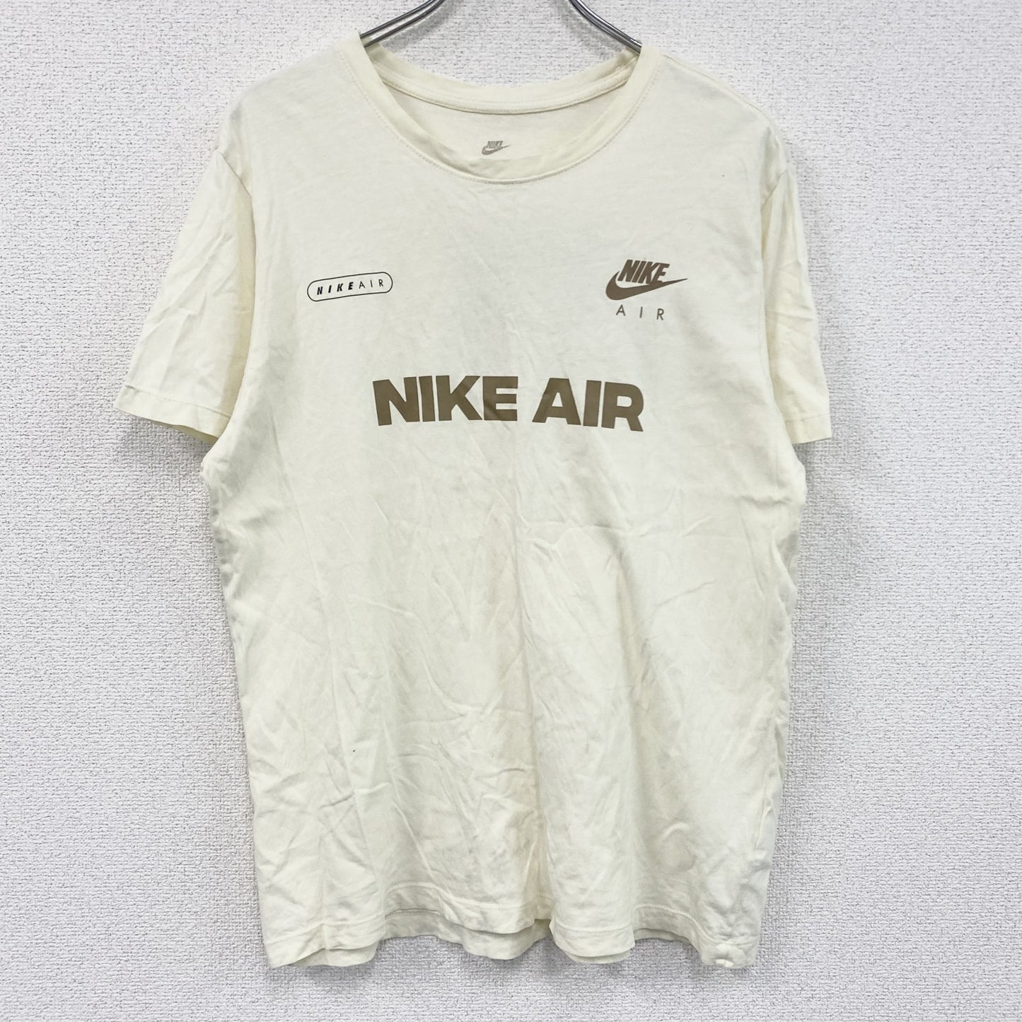 NIKE　ナイキ　半袖プリントTシャツ　アイボリー　XLサイズ