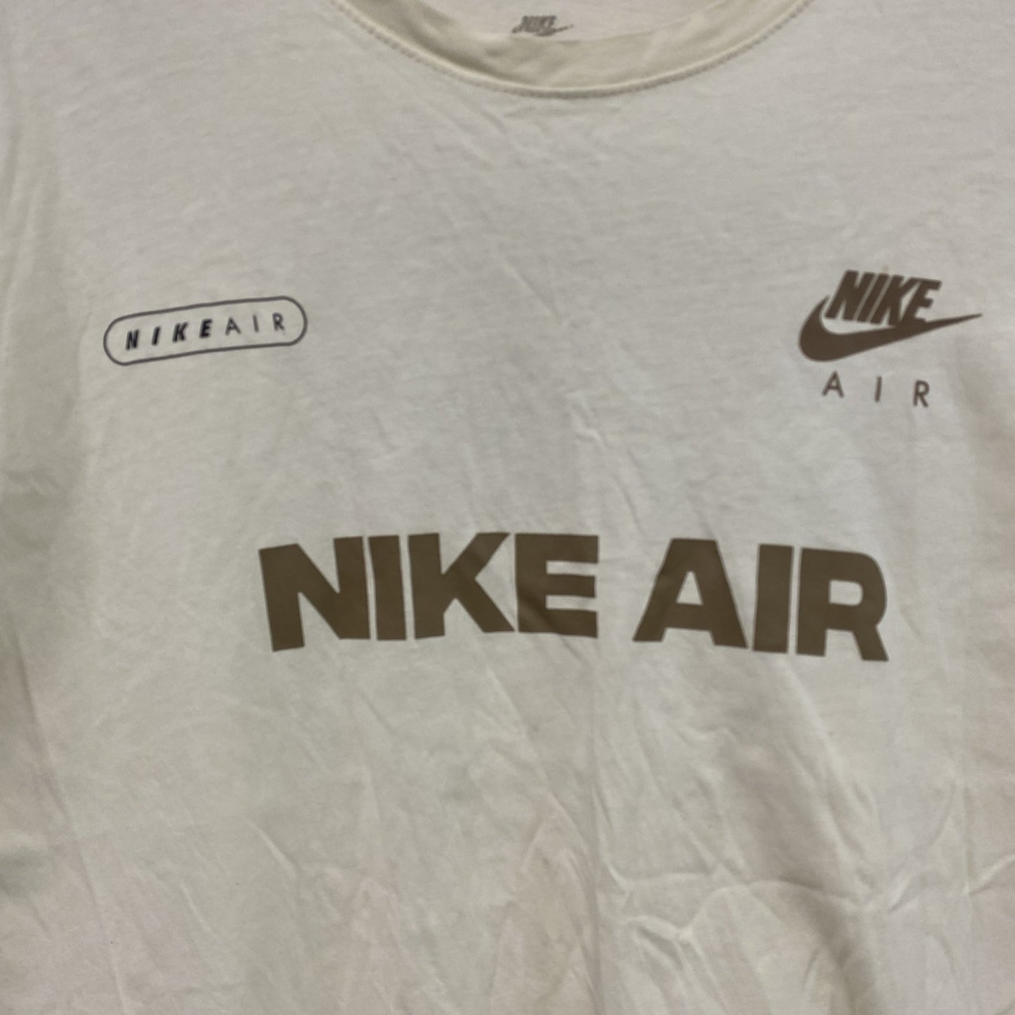 NIKE　ナイキ　半袖プリントTシャツ　アイボリー　XLサイズ