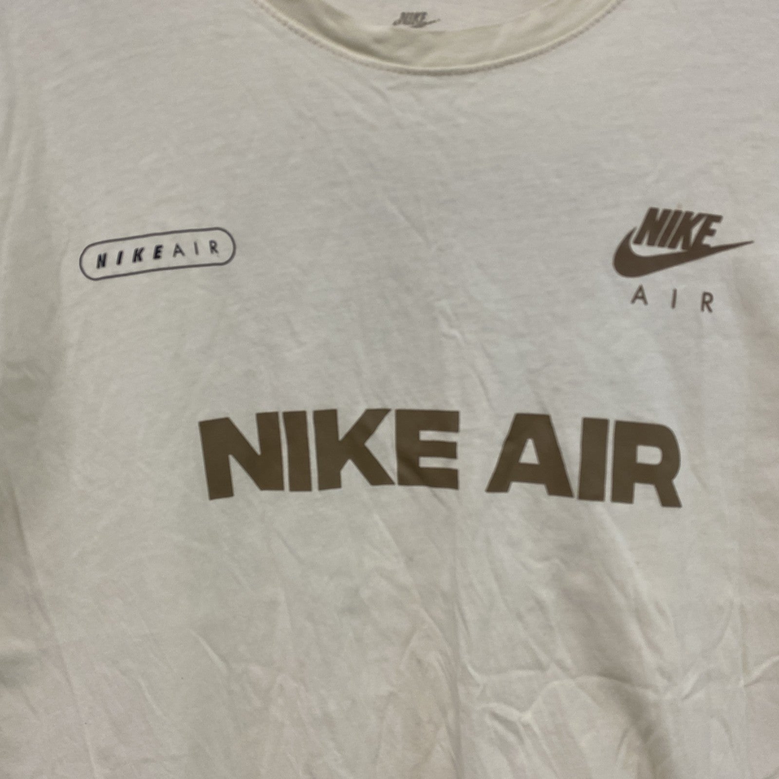 NIKE　ナイキ　半袖プリントTシャツ　アイボリー　XLサイズ