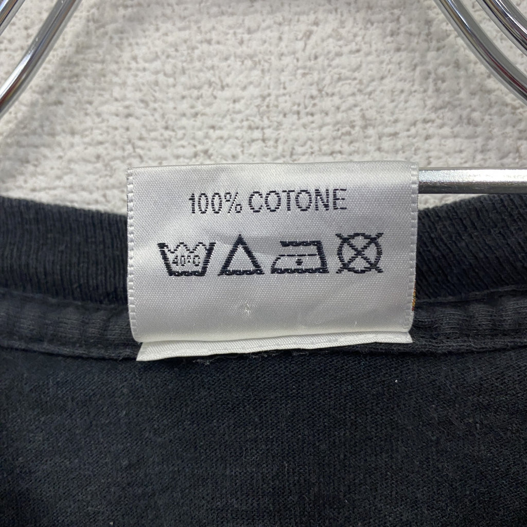 90s　Basic　Juventus　ユヴェントス　半袖Tシャツ　サッカー　シングルステッチ　黒　ブラック　Lサイズ