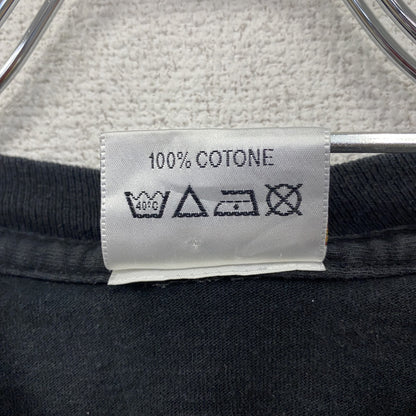 90s　Basic　Juventus　ユヴェントス　半袖Tシャツ　サッカー　シングルステッチ　黒　ブラック　Lサイズ