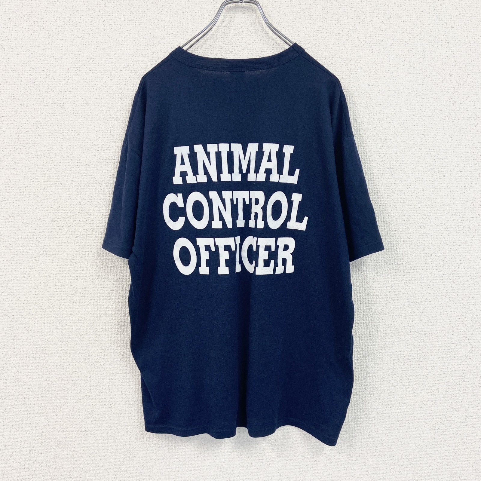 90s　RUSSELL ATHLETIC　半袖プリントTシャツ　ヴィンテージ　紺　ネイビー　XLサイズ