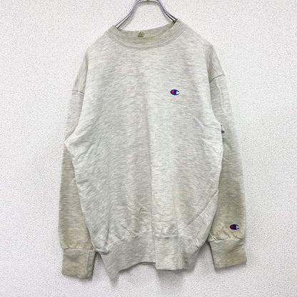 ～90s　Champion　チャンピオン　スウェット/トレーナー　ヴィンテージ　灰色　霜降りグレー　Mサイズ