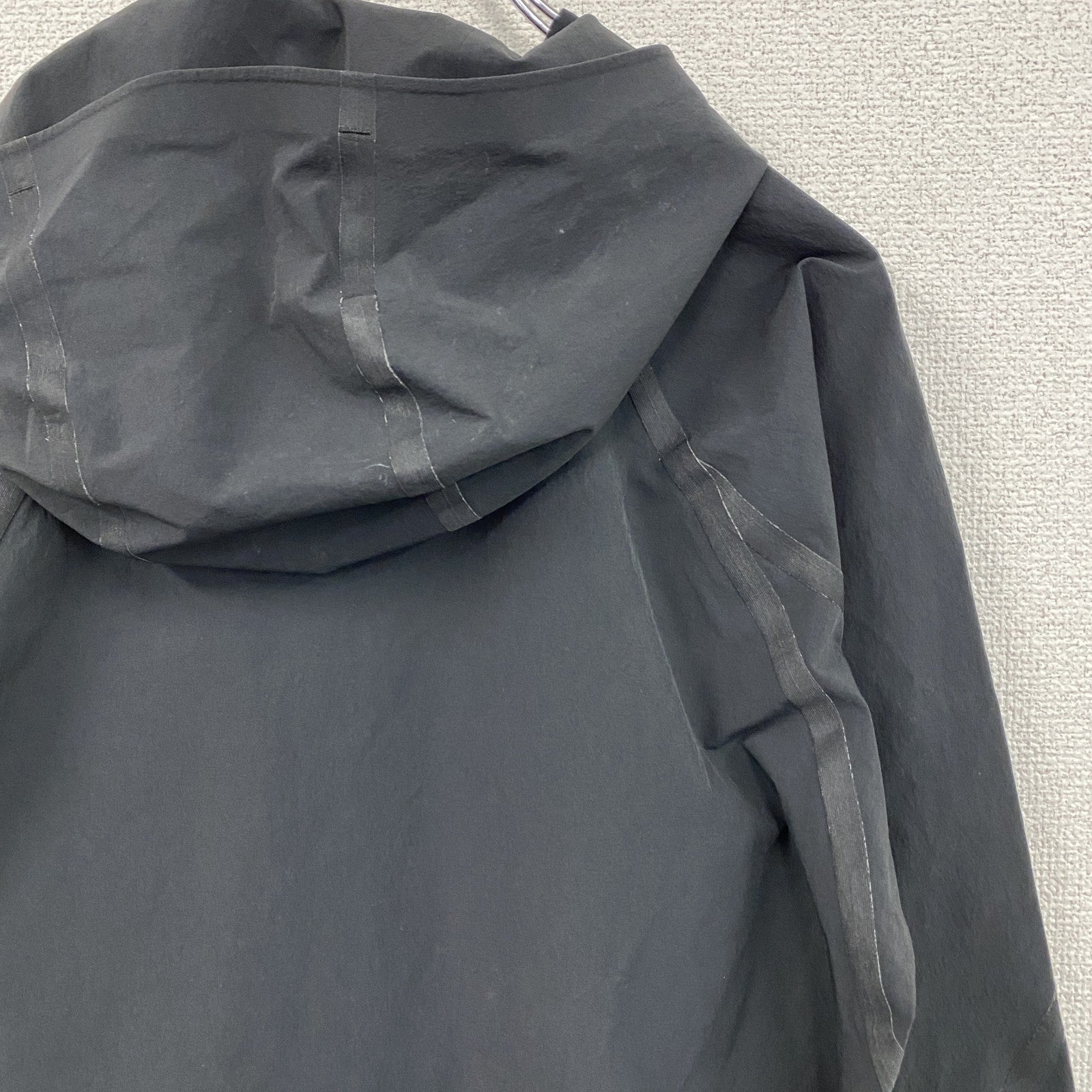snow peak　スノーピーク　シームレスパーカー　フルジップナイロンジャケット　黒　ブラック　Sサイズ　