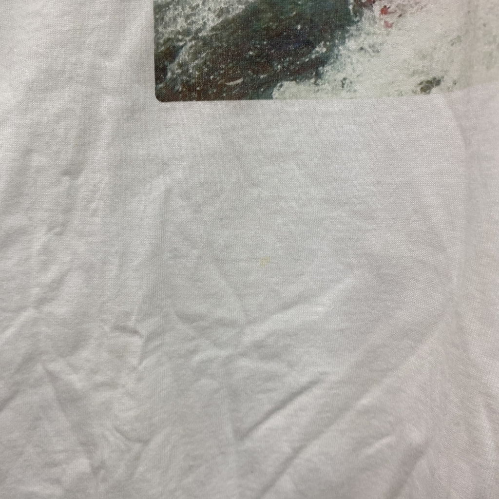 半袖プリントTシャツ　人物T　誰やねん　シングルステッチ　白　ホワイト　