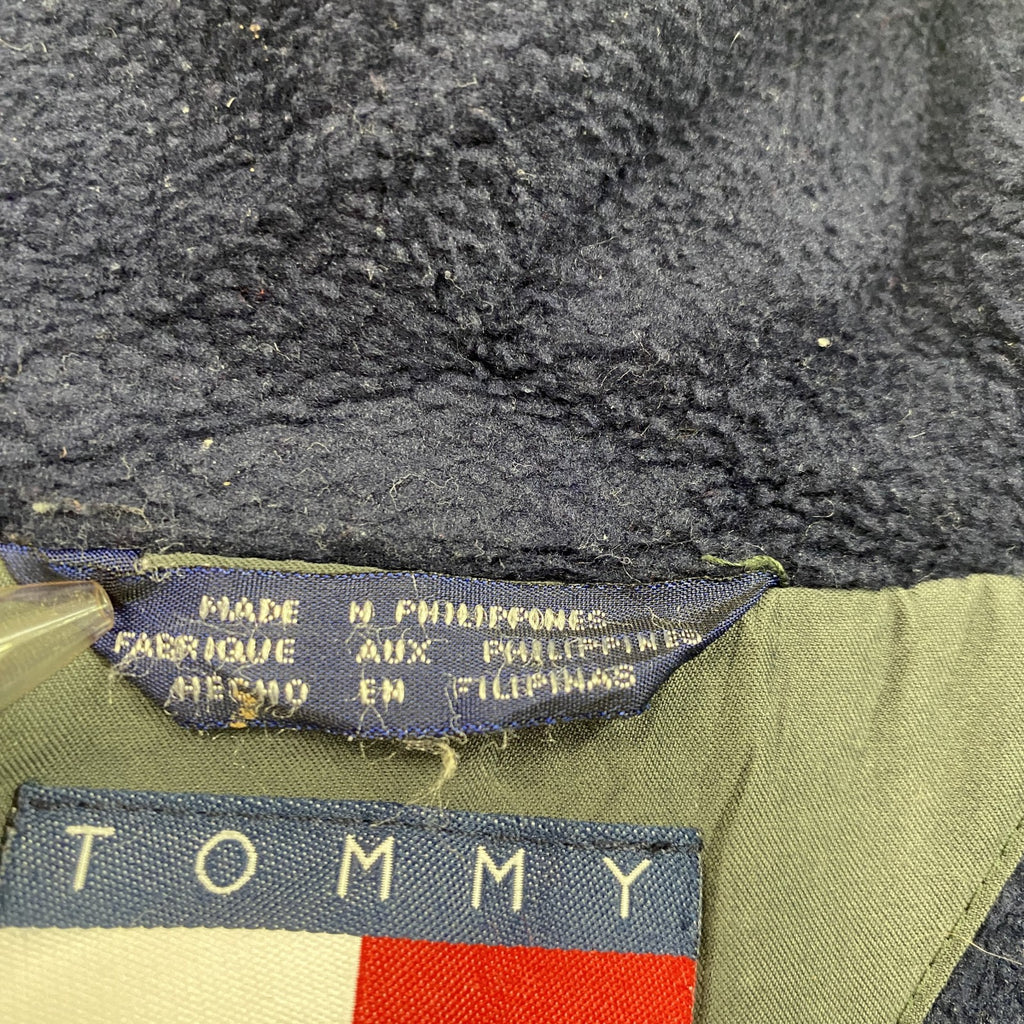 TOMMY HILFIGER　トミーヒルフィガー　フルジップ中綿ジャケット　ブルゾン　カーキ　Mサイズ