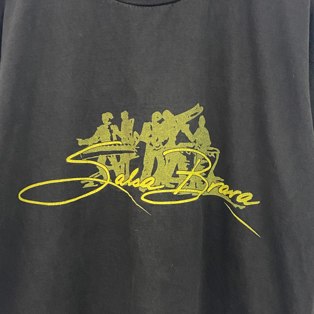 90s　ONEITA　半袖プリントTシャツ　ヴィンテージ　シングルステッチ　POWER-T　ブラック　Lサイズ