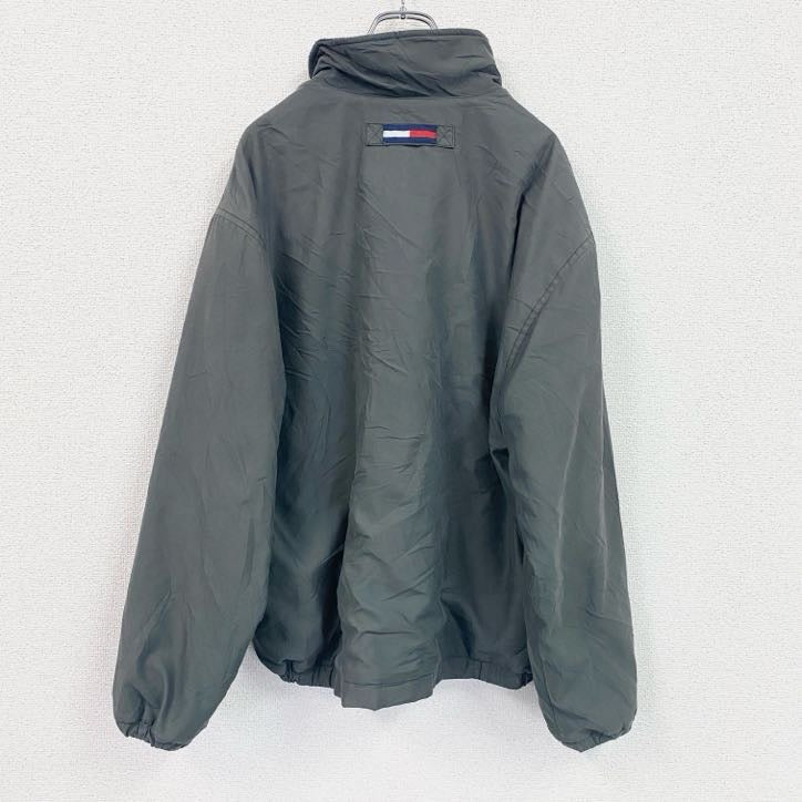 TOMMY HILFIGER　トミーヒルフィガー　フルジップ中綿ジャケット　ブルゾン　カーキ　Mサイズ