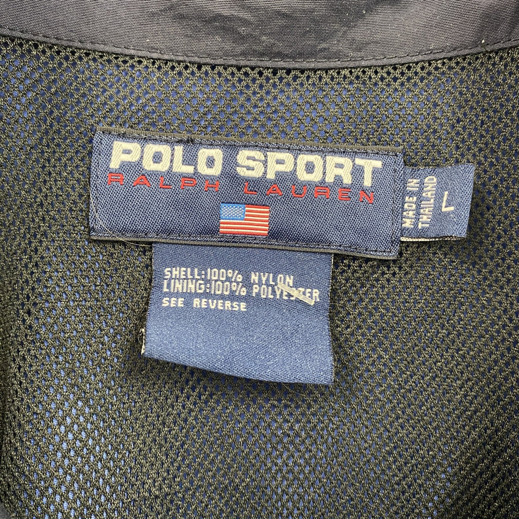 90s　POLO SPORT　ポロスポーツ　ラルフローレン　ブルゾン/スイングトップ　青　ブルー　Lサイズ　