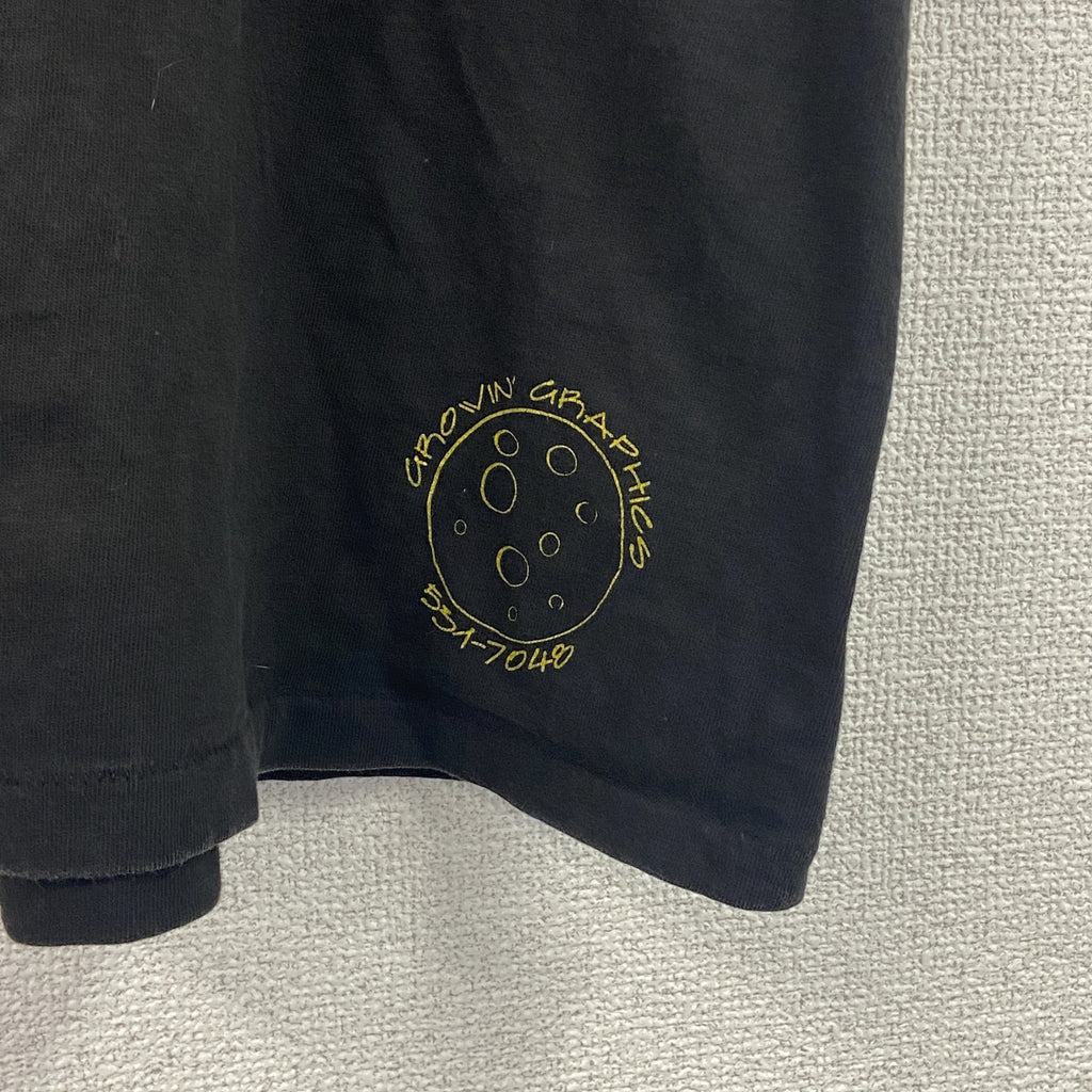 90s　ONEITA　半袖プリントTシャツ　ヴィンテージ　シングルステッチ　POWER-T　ブラック　Lサイズ