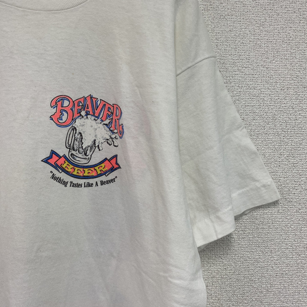 FRUIT OF THE LOOM　フルーツオブザルーム　半袖プリントTシャツ　シングルステッチ　白　ホワイト　Lサイズ