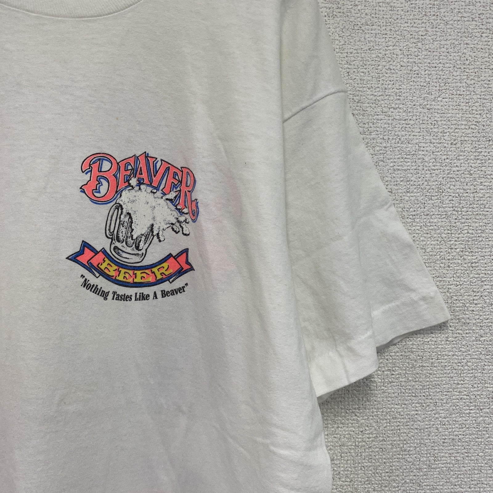 FRUIT OF THE LOOM　フルーツオブザルーム　半袖プリントTシャツ　シングルステッチ　白　ホワイト　Lサイズ