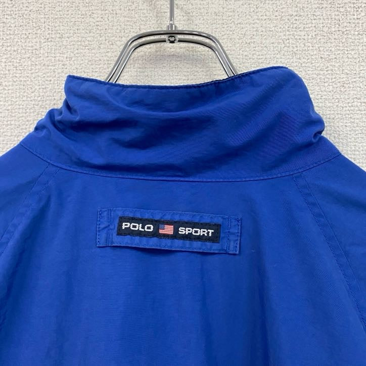 90s　POLO SPORT　ポロスポーツ　ラルフローレン　ブルゾン/スイングトップ　青　ブルー　Lサイズ　