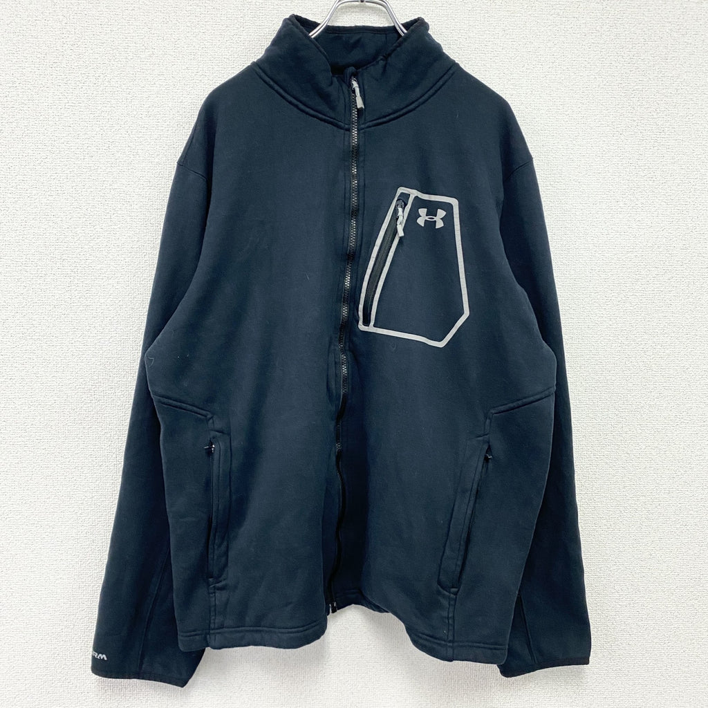 UNDER ARMOUR　アンダーアーマー　スウェットトラックジャケット/ジャージ　黒　ブラック　XXLサイズ