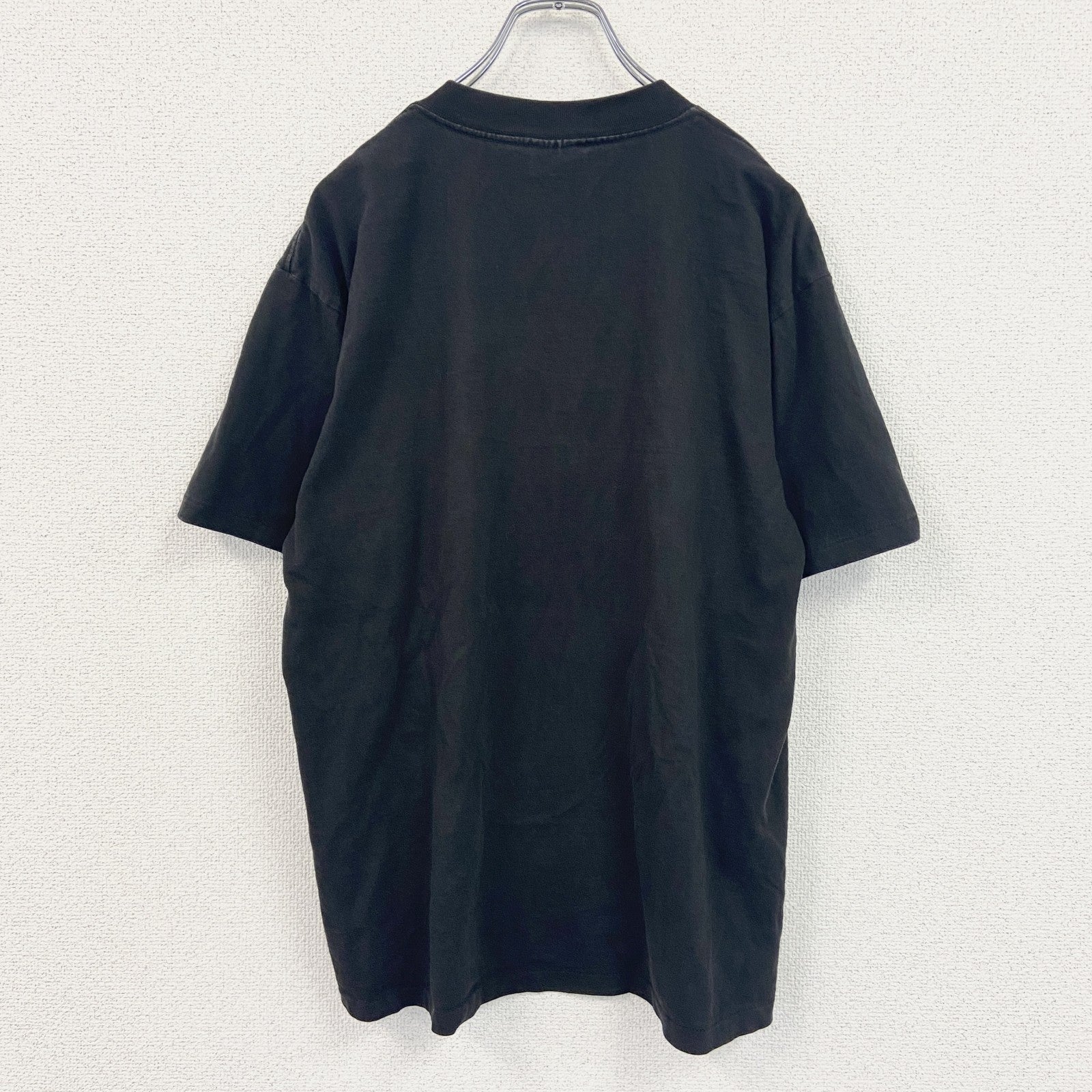 90s　ONEITA　半袖プリントTシャツ　ヴィンテージ　シングルステッチ　POWER-T　ブラック　Lサイズ