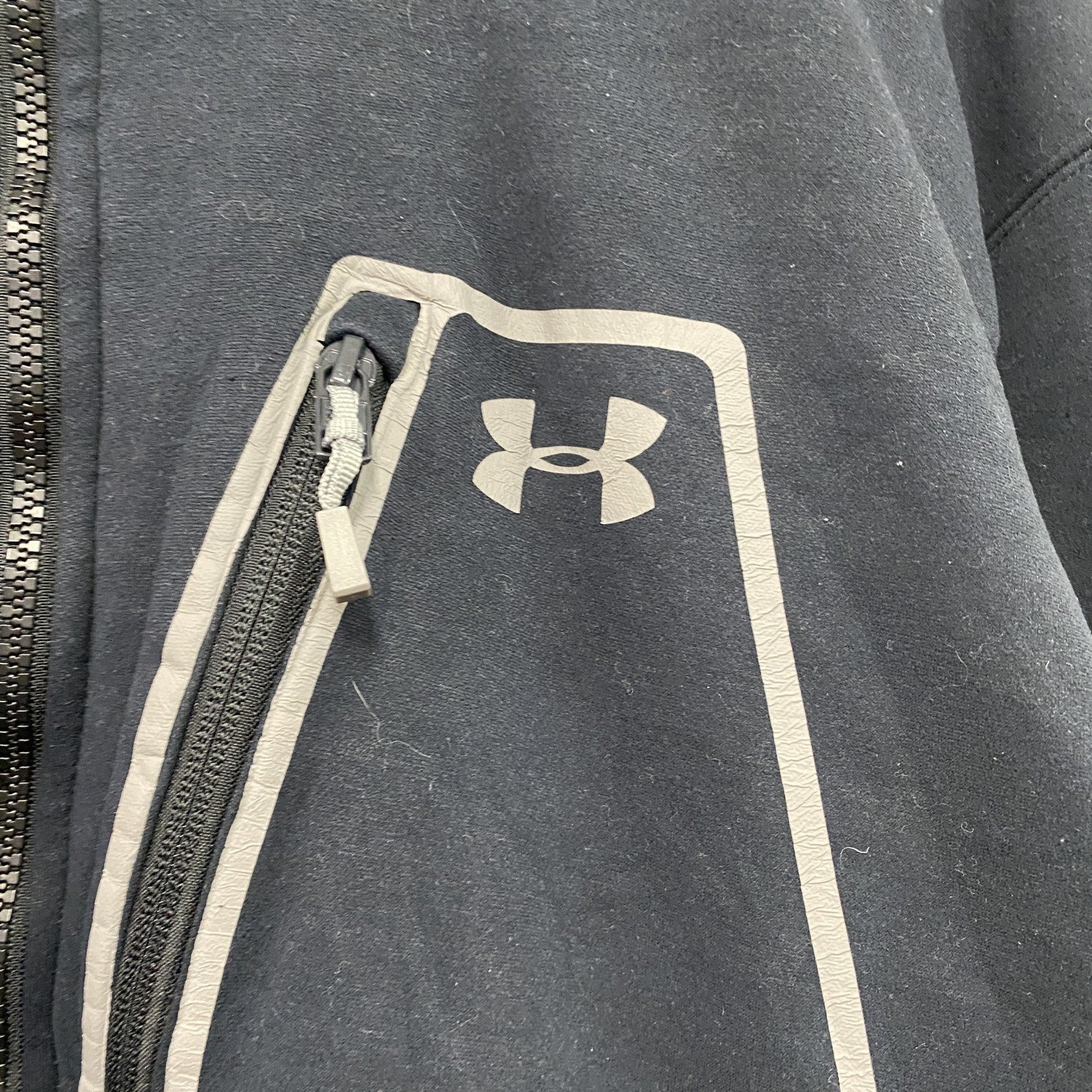 UNDER ARMOUR　アンダーアーマー　スウェットトラックジャケット/ジャージ　黒　ブラック　XXLサイズ