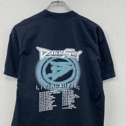 FRUIT OF THE LOOM　DARKSKY　半袖Tシャツ　バンドT　ツアーT　サイン入り　ブラック　Lサイズ