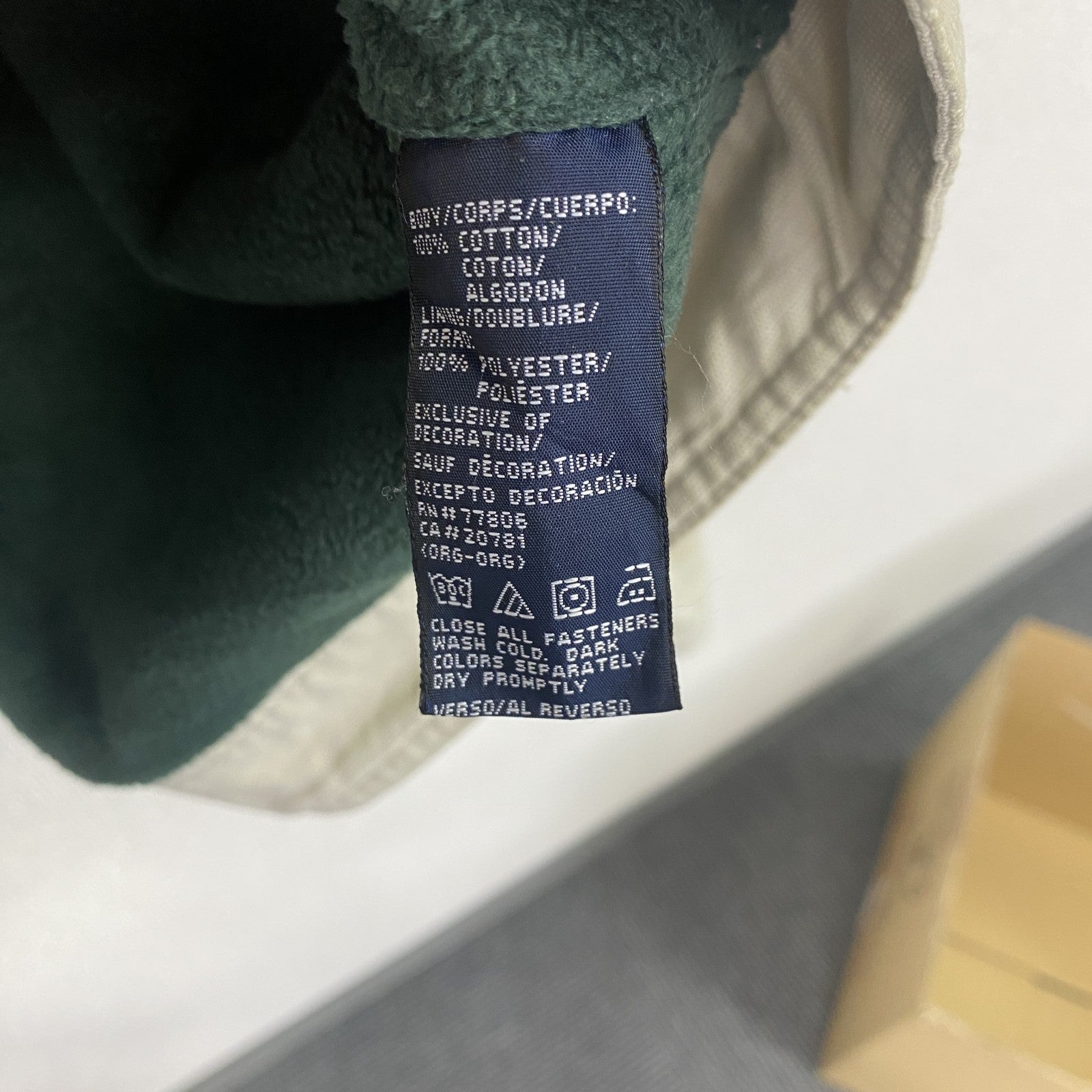 90s　TOMMY HILFIGER　トミーヒルフィガー　ブルゾン/スイングトップ　ヴィンテージ　ベージュ　XXLサイズ