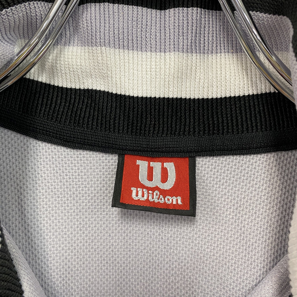 Wilson　ウィルソン　ハーフジッププルオーバージャケット　黒　ブラック　グレー　M-Lサイズ