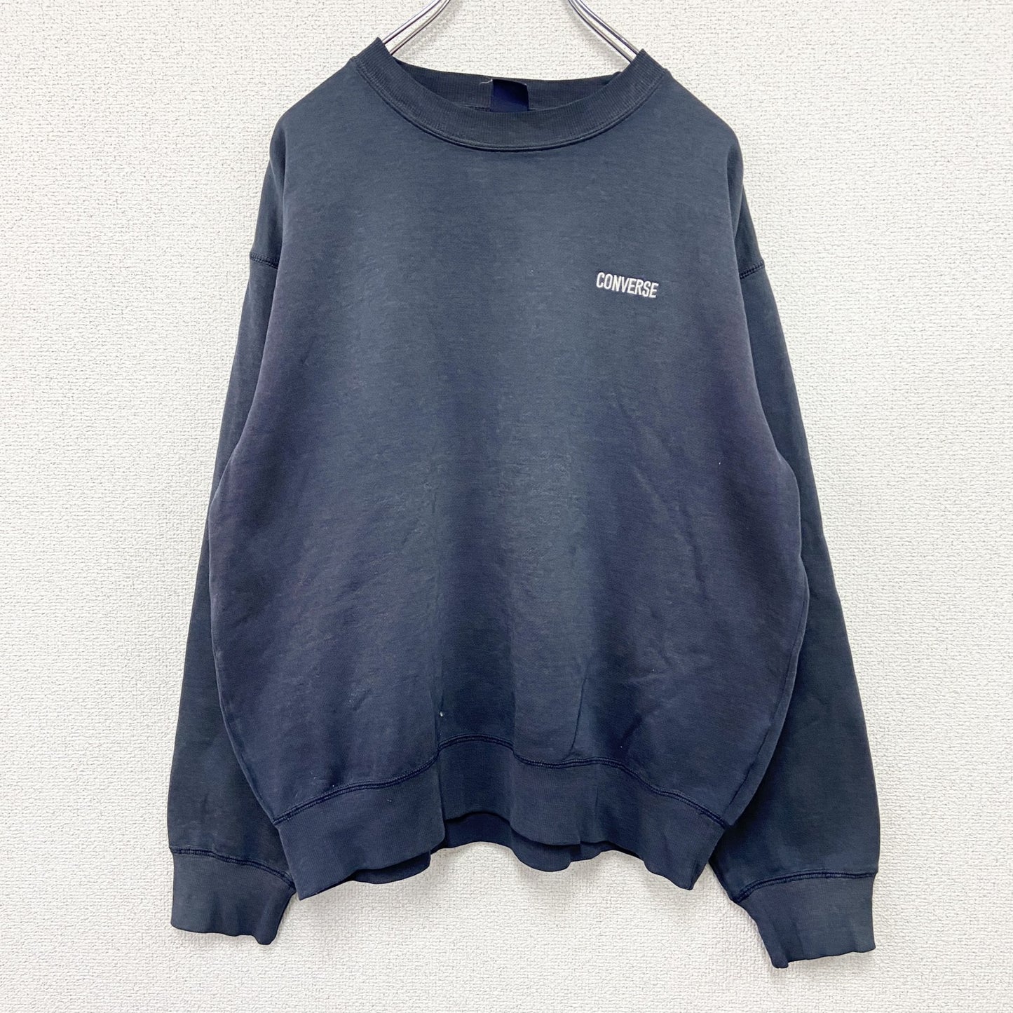 ～00s　CONVERSE ALL STAR　コンバース　スウェット/トレーナー　フェード　紺　ネイビー　Lサイズ