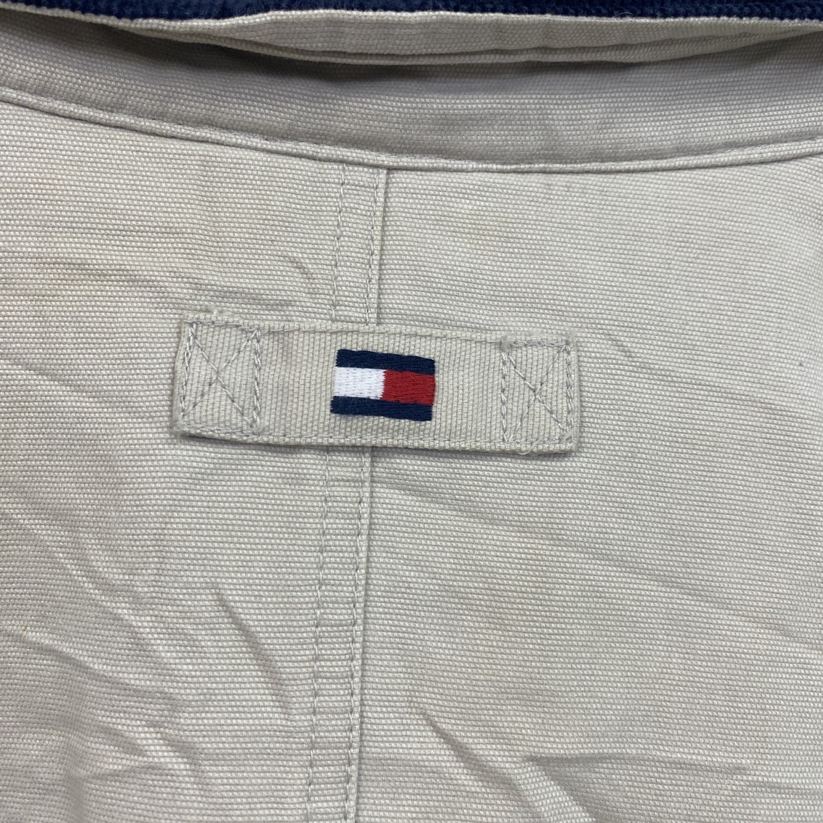 90s　TOMMY HILFIGER　トミーヒルフィガー　ブルゾン/スイングトップ　ヴィンテージ　ベージュ　XXLサイズ