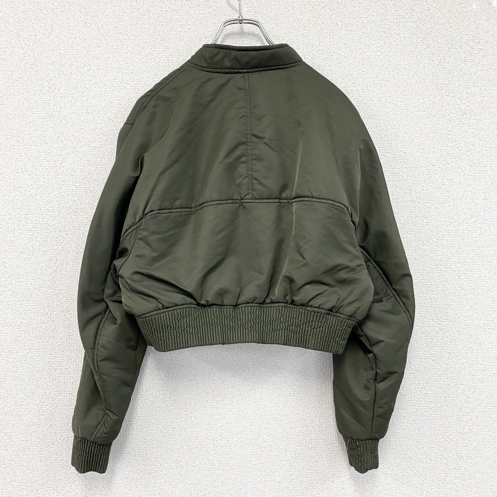 ZARA　ザラ　MA-1/ボンバージャケット　クロップド丈　カーキ　Mサイズ
