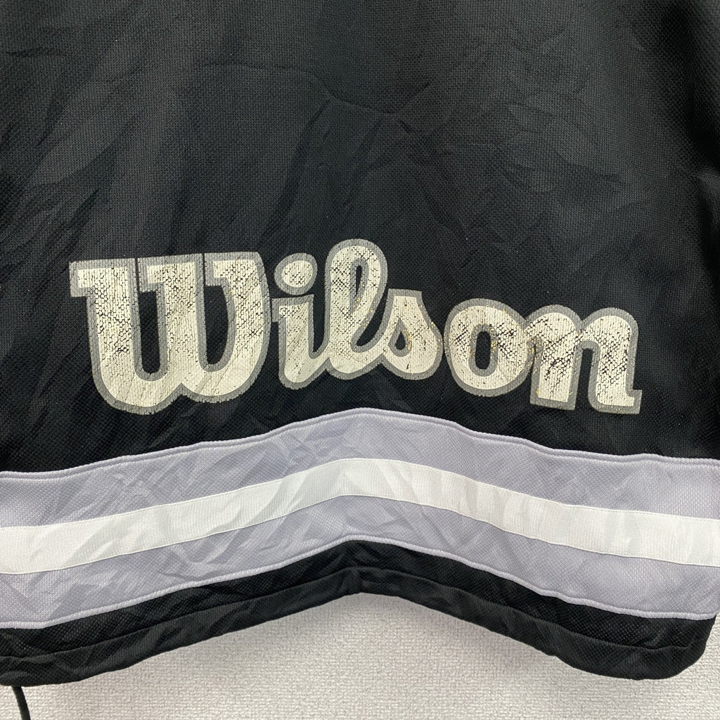 Wilson　ウィルソン　ハーフジッププルオーバージャケット　黒　ブラック　グレー　M-Lサイズ