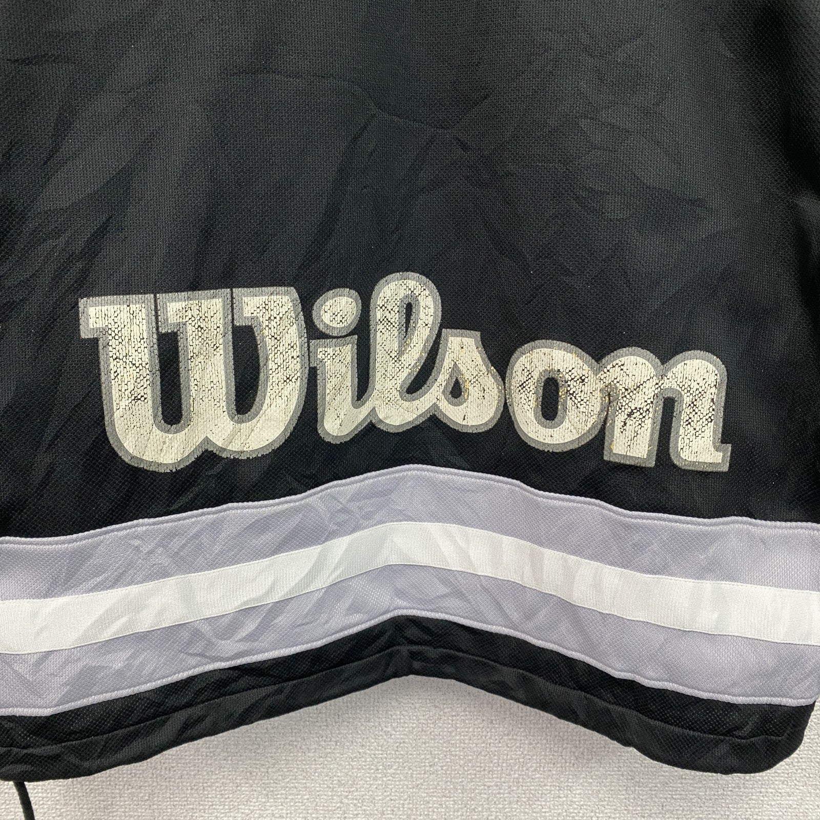 Wilson　ウィルソン　ハーフジッププルオーバージャケット　黒　ブラック　グレー　M-Lサイズ